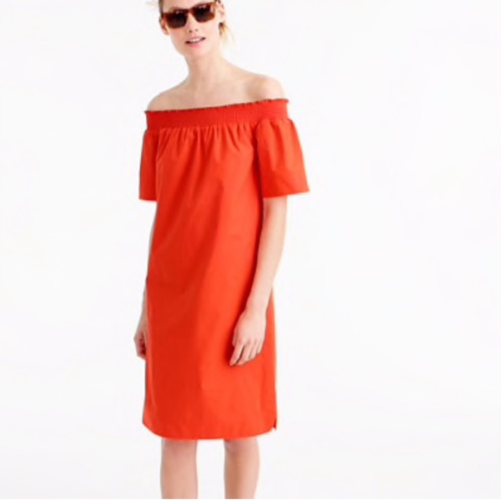 J Crew Off the Shoulder Dress